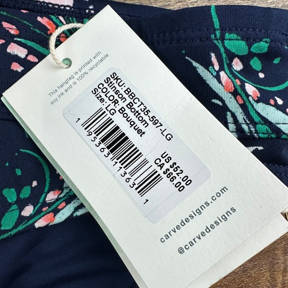 Carve Designs Bikini Bundle Swimsuit Set Size Large Floral Print - Picture 3 of 7